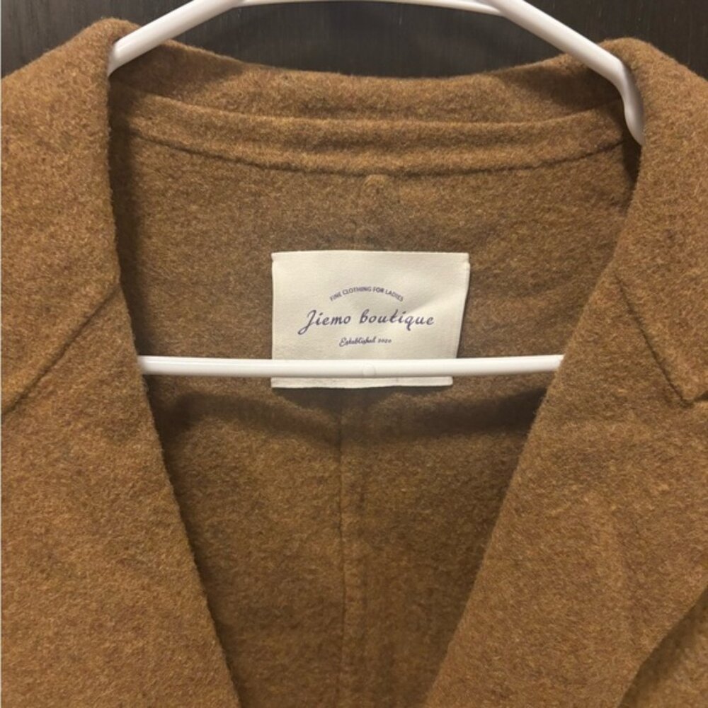 Brown Women's Blazer 100% Wool - Picture 2 of 4